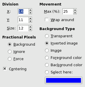 Eigenschaften des Filters Papierschnipsel